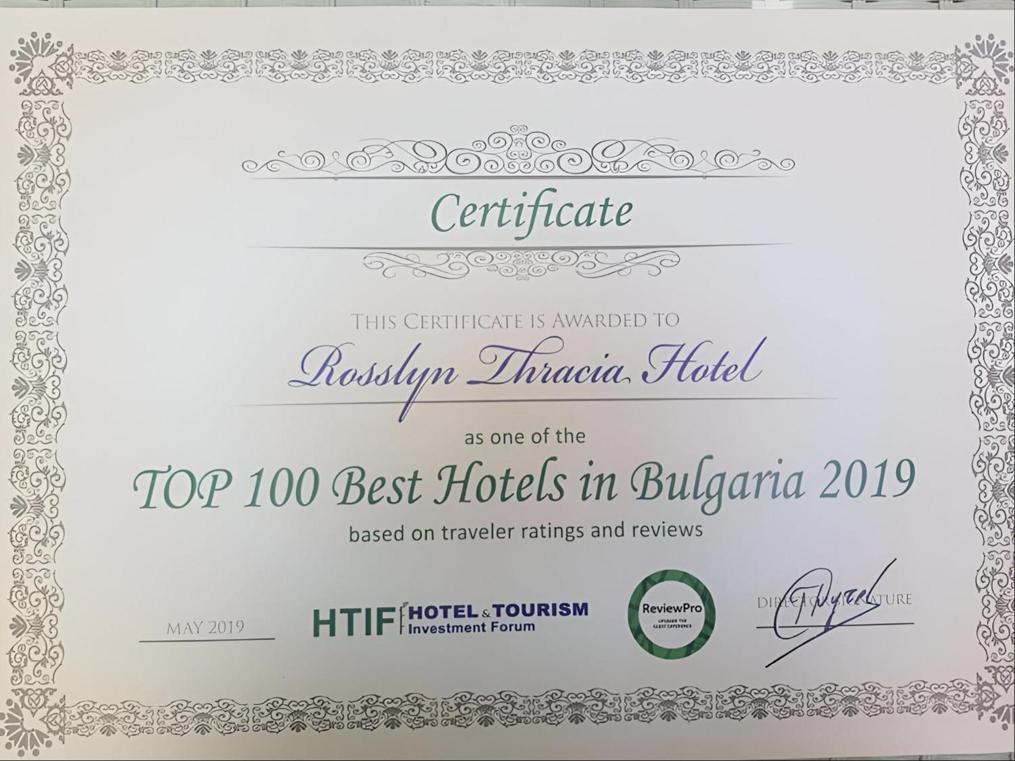 Rosslyn Thracia Hotel Sofía Exterior foto